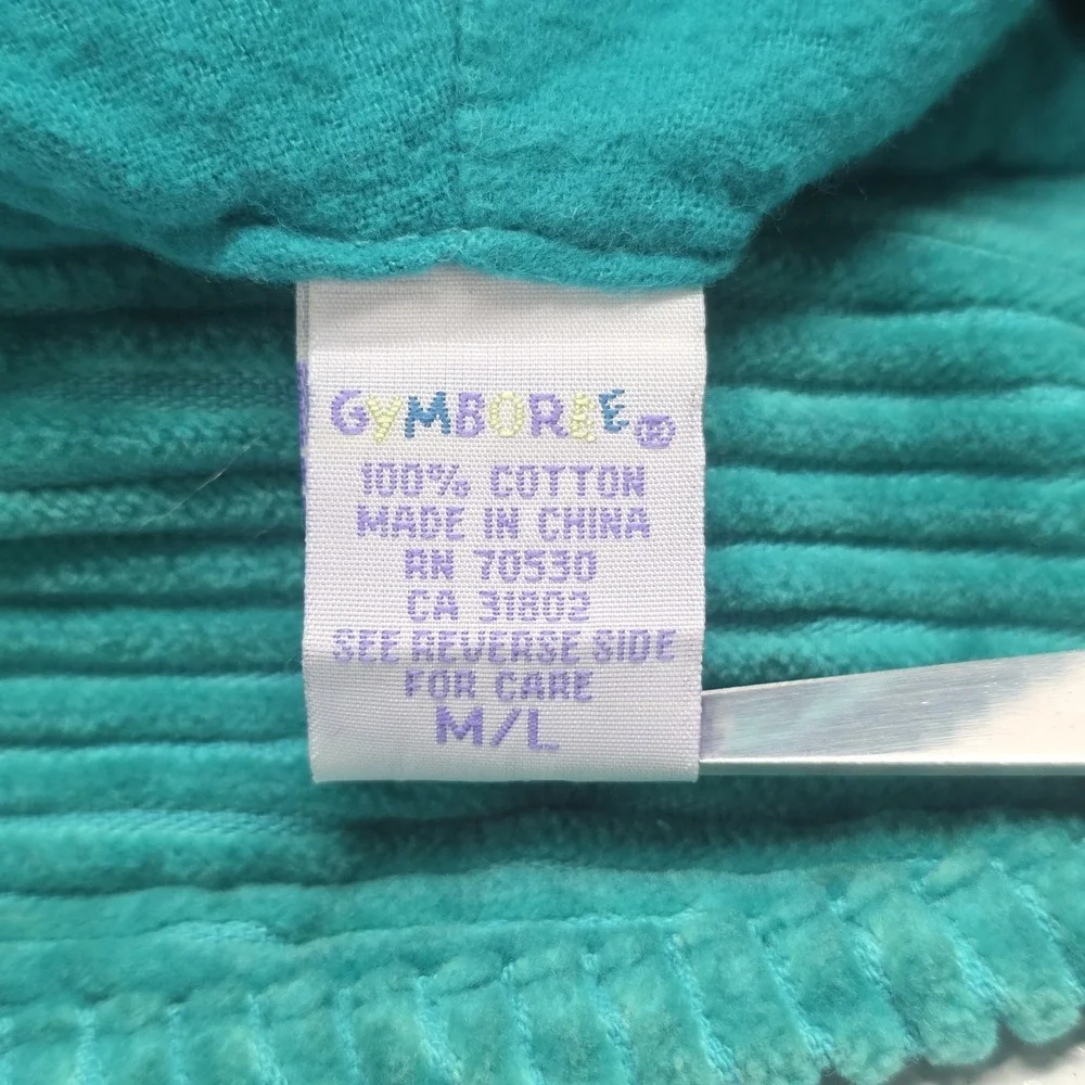 Gymboree Kids Medium/Large Blue Green Turquoise Corduroy Blue Bow Bucket Hat
